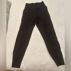 Like new black Lululemon align joggers size 6 women’s